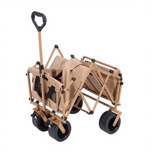 Large Capacity Custom Shopping <b>Camping</b> <b>Trolley</b> Picnic Heavy Duty Foldable Four Wheel Eco-Friendly Platform <b>Trolley</b> All Terrain - Product Image 4