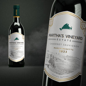 Etiqueta de <span class=keywords><strong>Vino</strong></span> <span class=keywords><strong>Cabernet</strong></span> <span class=keywords><strong>Sauvignon</strong></span> Personalizada en Papel Texturizado con Estampado en Dorado y Relieve, Etiqueta de Lujo para <span class=keywords><strong>Vino</strong></span> <span class=keywords><strong>Tinto</strong></span> - Product Image 1