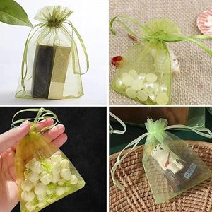 ถุงตาข่ายคลุมผลไม้แบบมีเชือกผูก ขนาด 5.9''×7.8'' ยี่ห้อ Huamaohengchun ถุงตาข่ายสำหรับสวนแบบใช้ซ้ำได้ ถุงตาข่ายคลุมผลไม้สำหรับต้นไม้ผลไม้ ผัก และดอกไม้ - Product Image 4