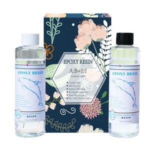 Osbang 600ml Epoxy <b>Resin</b> Clear Yellowing Resistant Double Components Liquid <b>Glue</b> AB=1:1 Mixing Ratio MSDS Certified for DIY - Product Image 4