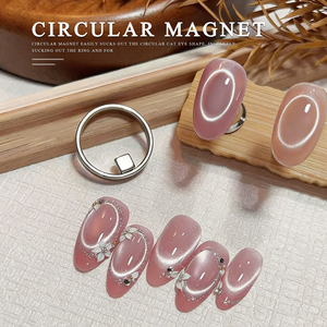 Meilleure vente 2026 : Outil magnétique automatique pour nail art œil de chat, en forme d'anneau, à forte attraction magnétique, grand angle et puissant - Product Image 2