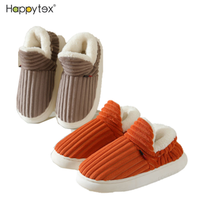 Mujeres Otoño Invierno suave felpa cálido sólido cerrado dedo del pie grueso <span class=keywords><strong>casa</strong></span> interior acogedora <span class=keywords><strong>zapatillas</strong></span> para hombres <span class=keywords><strong>zapatillas</strong></span> planas peludas para pareja - Product Image 6
