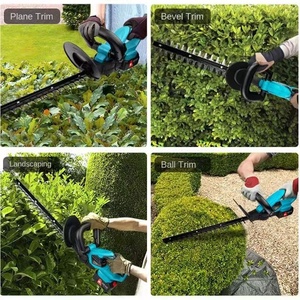 Taille-haie électrique rechargeable <span class=keywords><strong>FLX</strong></span>, pour bricolage industriel, élagage d'arbres à thé, branches épaisses, léger 5kg, batterie lithium 510mm, double lame - Product Image 4