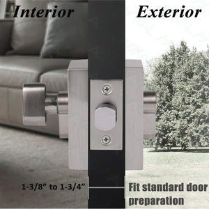 أقفال منزلية Maxal قفل باب دخول F1101 قفل ديدبولت من سبائك الزنك لباب خشبي - Product Image 5