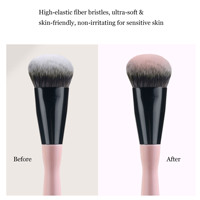 Pinceau professionnel angulaire pour blush, fond de teint liquide et crème, pinceau de contour à poils synthétiques doux, outil cosmétique pour le maquillage du visage