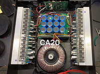 Amplificateur de puissance professionnel de la série CA20 de CA puissance élevée de 1300 watts pour la disco extérieure d'étape de représentation