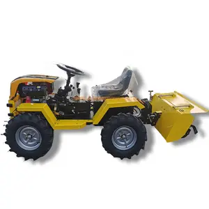 12hp the most compact 4-wheeled diesel and gasoline engine tractor with accessories