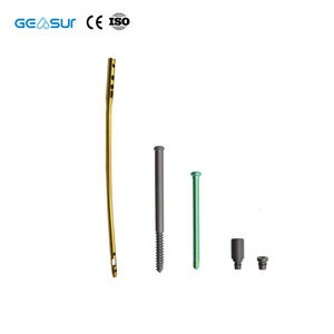 Implan Ortopedi Geasure Titanium Alloy <span class=keywords><strong>Femoral</strong></span> Nail Kelas Kekuatan Tinggi III Bersertifikasi CE untuk Penggunaan Rumah Sakit pada Fraktur Femur - Product Image 1