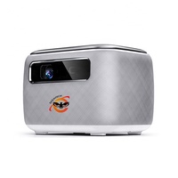 Projecteur LED intelligent portable mini 4K EASUNTECH V8 avec batterie rechargeable, 700 lumens, stéréo HIFI, 3D DLP, pour extérieur et cinéma maison