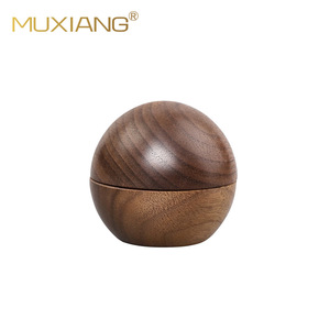 Muxiang Wooden Smoke Grinder Round Metal Inner Parts Customizable For Smoking Accessories - Product Image 4