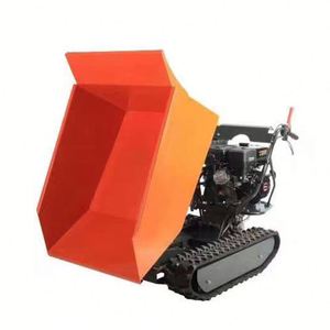 JIARUN Self-loading Handheld Four-<strong>wheel</strong> Tracked Mini Loader with Gasoline Engine 4WD 300L Bucket Capacity Low Fuel Consumption - Product Image 2