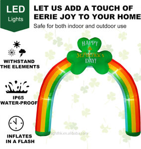 Arco Iris Inflable Gigante de 8 Pies con Luces LED Impermeables para Decoración del Día de San Patricio, Decoración para Jardín y Patio, Decoración para Fiestas - Product Image 4