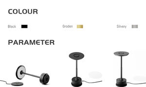 Lámpara <span class=keywords><strong>de</strong></span> mesa con barra <span class=keywords><strong>de</strong></span> control táctil LED nórdica moderna, luz <span class=keywords><strong>de</strong></span> <span class=keywords><strong>cena</strong></span> para restaurante, lámpara <span class=keywords><strong>de</strong></span> escritorio <span class=keywords><strong>de</strong></span> hierro <span class=keywords><strong>de</strong></span> Metal recargable inalámbrica para <span class=keywords><strong>Hotel</strong></span> - Product Image 4