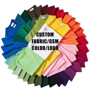 カスタム衣料品メーカープリントメイドベーシックTシャツ特大男性Tシャツ無地コットンTシャツ - Product Image 1