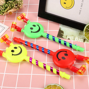 Sifflet en forme de visage souriant pour enfants, accessoires de fête d'anniversaire, bruitier joyeux non toxique - Product Image 1