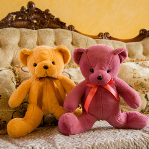 Barato de gran tamaño ojo grande lindo marrón San Valentín animal de peluche personalizado osos de peluche gigantes oso de peluche almohada de felpa para boda - Product Image 4