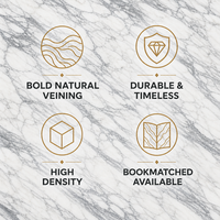 Prix des dalles de marbre Arabescato |   Pierre naturelle polie blanche et grise de 18 mm pour revêtement mural de luxe pour hôtel, villa, cuisine