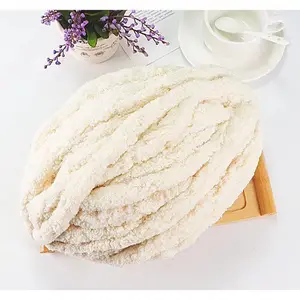 Fabricante Atacado Chenille Yarn Price Barato Chenille Chunky Yarn For Hand Knitting Blanket