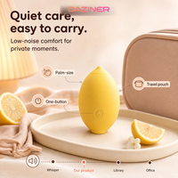 Ruihe 2-in-1 Damen Sexspielzeug Zitronen-Vibrator Brustmassage-Vibrator Masturbationsspielzeug Saugender Zitronenförmiger Vibrator