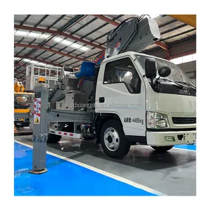 리프팅, 운송 및 공중 작업의 3-in-1 기능을 갖춘 공중 작업 트럭.