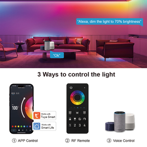 C506b 4 khu vực lưới từ xa groupsync tuya thông minh 5-in-1 Led điều khiển app bằng giọng nói 12/24V không dây thay đổi màu sắc điều khiển - Product Image 6