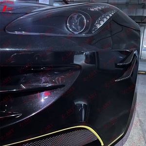 Z-ART FF Splitter avant en fibre de carbone sèche pour Ferrari FF, lèvre de pare-chocs avant en fibre de carbone préimprégnée pour FF - Product Image 6