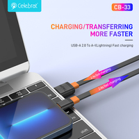Kabel Data Pengisian Cepat Micro-USB 1M Berkualitas Tinggi Grosir, 2.4A/3A MAX untuk Ponsel Android/iOS