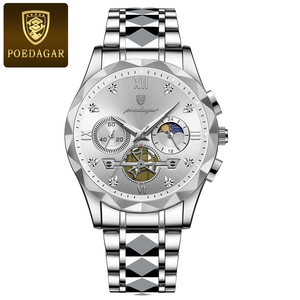 Montres pour hommes POEDAGAR 996, marque tendance, haut de gamme, dernier modèle, prix d'usine <span class=keywords><strong>pas</strong></span> <span class=keywords><strong>cher</strong></span>, design populaire, meilleur prix, quartz, bracelet en acier inoxydable - Product Image 5