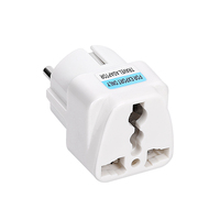 Konverter daya, steker konversi pariwisata Jerman Adaptor Outlet steker euro perjalanan Adaptor steker standar Jerman ke Universal
