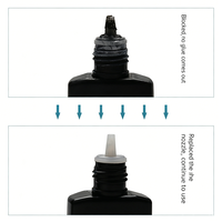 Lot de 100 bouchons de rechange pour flacons de colle à extensions de cils – Bouchons d'étanchéité