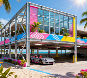 Hệ thống mái che ô tô bằng thép năng lượng mặt trời hiện đại, chịu lực cao, với dịch vụ cắt, uốn, kết cấu hàn, chất liệu thép loại Q345/Q235 - Product Image 5