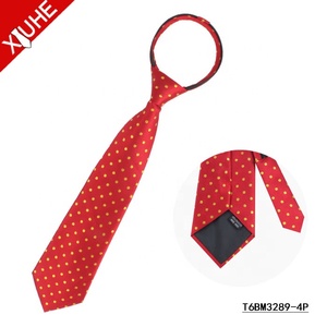 Alta calidad guapo de la <span class=keywords><strong>boda</strong></span> de los hombres corbata tejido Polka Dot cremallera lazos corbata para la <span class=keywords><strong>etiqueta</strong></span> personalizada - Product Image 5