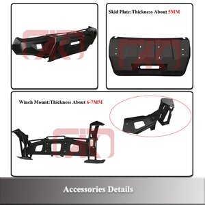 Parachoques delantero de aluminio Premium para Toyota Land Cruiser, barras de Toro, 2008-2015, 2016 + - Product Image 3