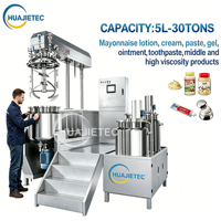 Équipement de mélange et de fabrication de crème cosmétique sous vide HUAJIE 5l-20000l de haute qualité, homogénéisateur, agitateur, réacteur