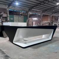 Foshan Fourniture d'usine Gestionnaire de cuisson en bois Bureau de direction Bureau de luxe Bureau noir Table de travail à domicile