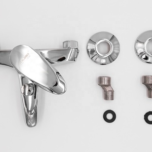 Phụ kiện phòng tắm gắn tường mới bằng kẽm, vòi sen trộn nước nóng lạnh một tay cầm - Product Image 2