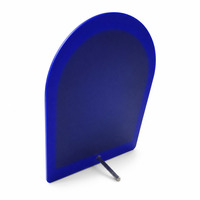 Présentoir de table en acrylique bleu pour nail art, tableau de couleurs de manucure pour comptoir de salon