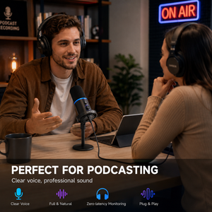 CMTECK DM660 Microfono Dinamico di Alta Qualità XLR/USB Type-C Cardioide 48/96kHz con Cancellazione del Rumore per Podcast e Streaming - Product Image 4