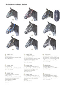 Horse <strong>Halter</strong> Deluxe <strong>Halter</strong> With <strong>Satin</strong> and Crystal Equestrian Saddlery - Product Image 3