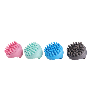 Reusable Handheld Soft Silicone Hair Scalp Massager Shampoo Brush <b>Bath</b> Brushes for Home Use - Product Image 3