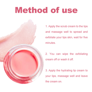 ลิปสครับริมฝีปากสีชมพูสำหรับริมฝีปากเข้มขัดผิวริมฝีปากอ่อนโยนแบบวีแกนติดฉลากส่วนตัว - Product Image 5