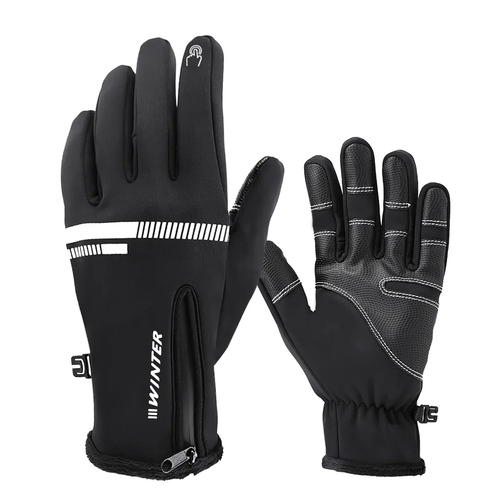 INBIKE Custom Full Finger Thermal Windproof Shock Proof Bike Riding Sports Cycling Motorbike Gloves