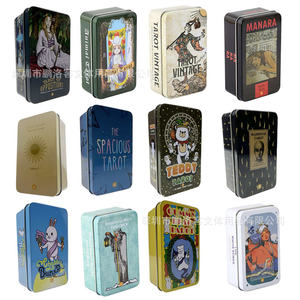<span class=keywords><strong>Cartas</strong></span> de oráculo de Tarot de adivinación, cubiertas de afirmación positiva ecológicas, <span class=keywords><strong>cartas</strong></span> de Tarot de papel, cajas de Metal con guías a la venta - Product Image 1