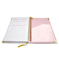 Impression de planificateur personnalisé à couverture rigide, reliure à double spirale, organiseur quotidien, carnet de notes, planificateur hebdomadaire