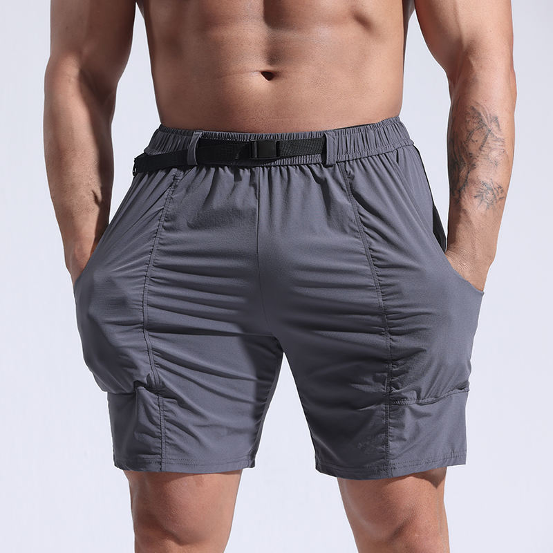 Summer Sporty Hot Shorts Quick Dry Breathable Casual Outdoor Running Training Fitness Elastic Waist Plus Size Men's Shorts