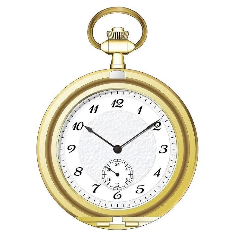 Relógio de bolso personalizado design antigo, relógio de aço de bolso para presente colecionável