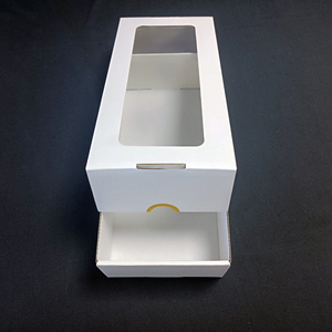 Sp3090 tùy chỉnh hộp các tông sóng trắng với hộp dày cửa sổ - Product Image 6