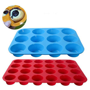 Medeline 12/24 cavités moules en silicone pour la décoration de petits gâteaux grille alimentaire et moule à pouding pour la cuisine à domicile - Product Image 1