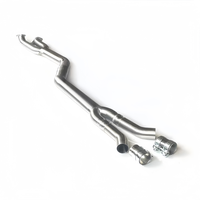 Tuyau intermédiaire à longueur égale de 4 pouces (101 mm) pour BMW M2 G87 S55 3.0T 2021-2024, en acier inoxydable SS304, avec résonateur, pour mise à niveau racing, direct usine