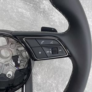 Avec bouton de démarrage <span class=keywords><strong>S</strong></span>-<span class=keywords><strong>Line</strong></span> Half Alcantara Carbon Fiber Paddle LED Volant pour <span class=keywords><strong>Audi</strong></span> TT R8 A4 A5 B8 B9 S4 RS6 A6 C7 RS Q5 Q6 - Product Image 3